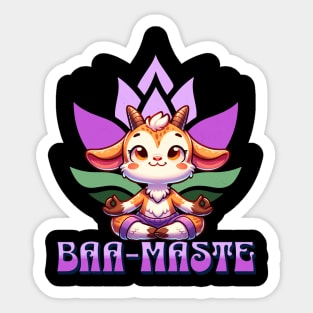 Baamaste Goat Yoga Sticker